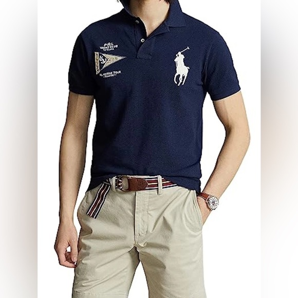 Polo Ralph Lauren Other - NEW Size XXL Mens POLO RALPH LAUREN Mesh Polo Shirt Big Pony Marine Navy $125